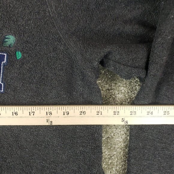 Whinny the Pooh Pull Over Medium M Womens Gray Long Sleeve Fleece 1/4 Zip - Picture 6 of 9